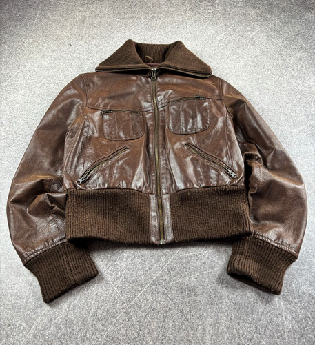 Giacca bomber vintage pelle
