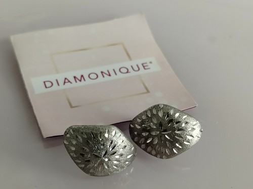Diamonique orecchini bottone - orecchini, a