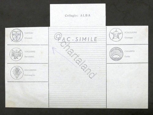Fac simile scheda elettorale - fac,
