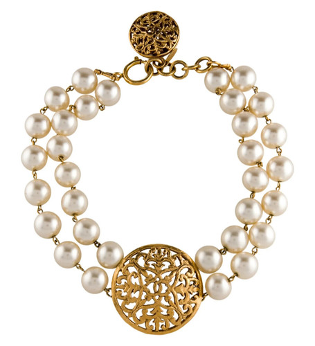 Collana girocollo chanel perle - collana,