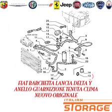 FIAT BARCHETTA LANCIA DELTA Y ANELLO GUARNIZIONE TENUTA CLIMA ORIGINALE 14450483