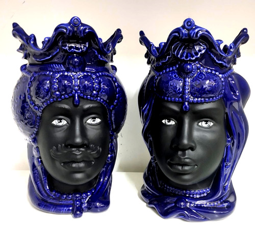 Coppia testa moro nero - di,
