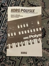 Manuale originale Korg Polysix