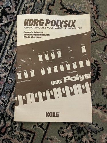 Manuale originale korg polysix - originale,
