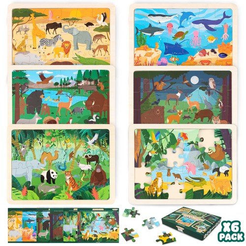 Puzzle legno bambini sets - legno,