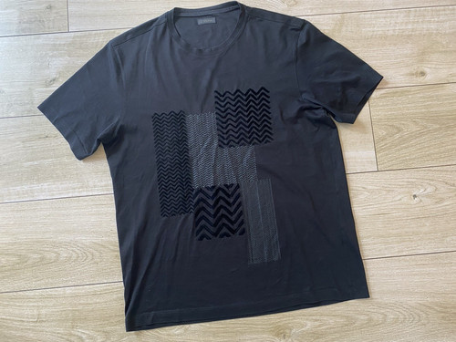 Shirt zegna nera con stampa - zegna,