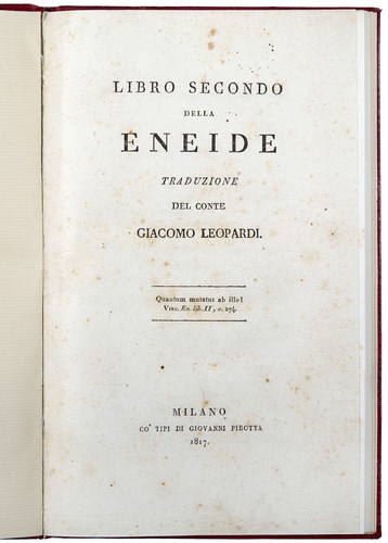 Libro secondo della - , eneide