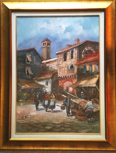Grande dipinto cornice - grande, vecchia