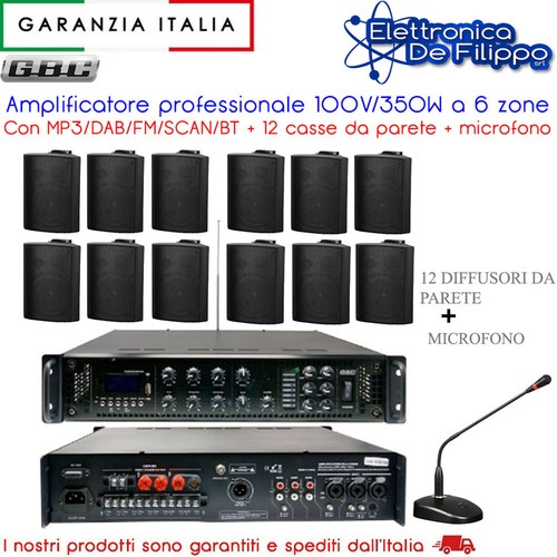 Amplificatore 100v 350w - 100v/350w, 6