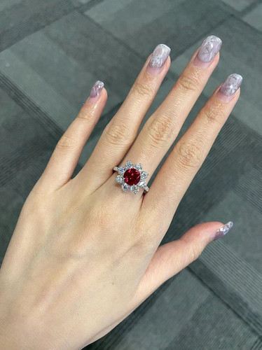 Fede nuziale diamante rubino - nuziale,