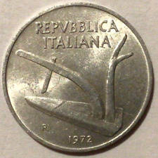 10 LIRE 1972 - REPUBBLICA ITALIANA - ITALIA - ITALY