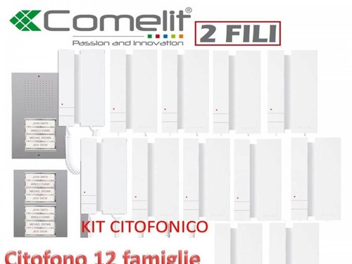 Kit citofono dodici famiglie - citofono,