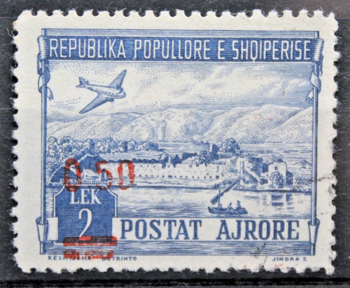Albania 1952 paesaggi aereo - albania,