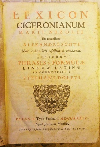 Lexicon ciceronianum marii - ciceronianum,