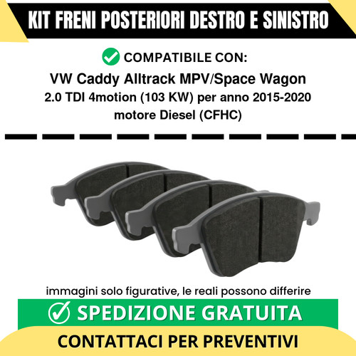Pastiglie freno posteriori - pastiglie,
