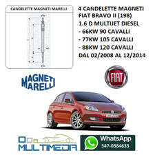 4 CANDELETTE MAGNETI MARELLI