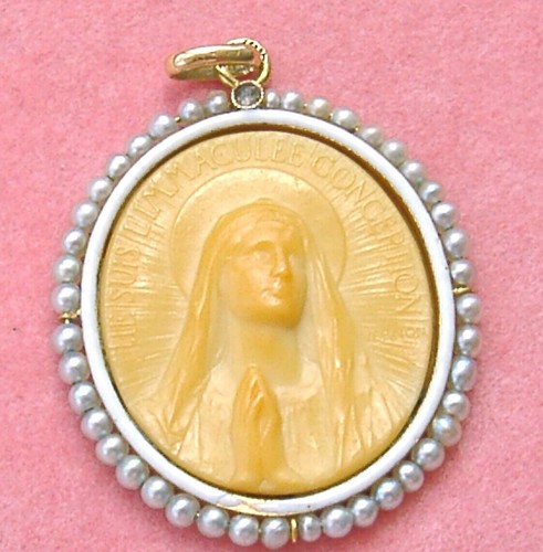 Antico ciondolo madonna - ciondolo,