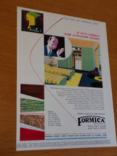 FORMICA LAMINATO PLASTICO MONDIALE ANNO 1955 ANNI '50=PUBBLICITA=ADVERTISING 4