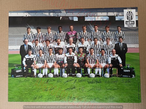 Maxi cartolina squadra calcio - squadra,