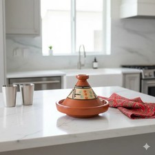 Tajine M 22 cm in Terracotta