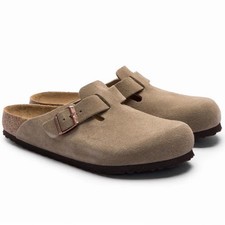 Birkenstock Boston Taupe Suede