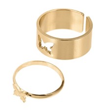 2 anelli alla moda, anelli