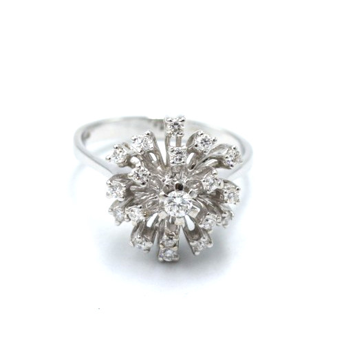 Anello con diamanti - , naturali