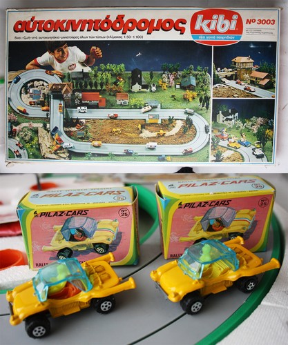 Raro set corsa slot car - set,
