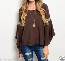 Top donna boho - , pizzo