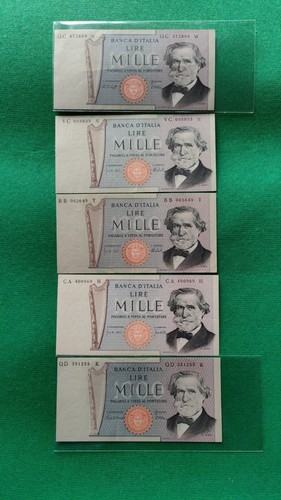 1000 lire repubblica - 1000, italiana