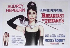 Poster Locandina Colazione Da Tiffany Audrey Hepburn 42x27cm Film Tv Cinema 