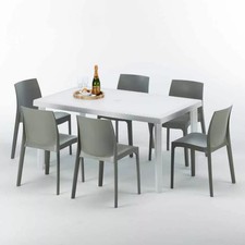 Tavolo rettangolare bianco - rettangolare,