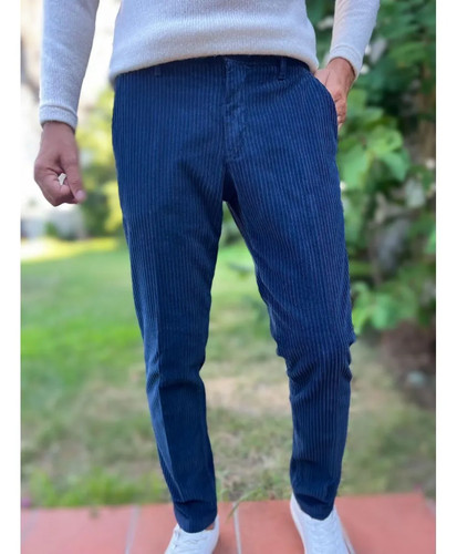 Pantaloni velluto blu - pantaloni, in
