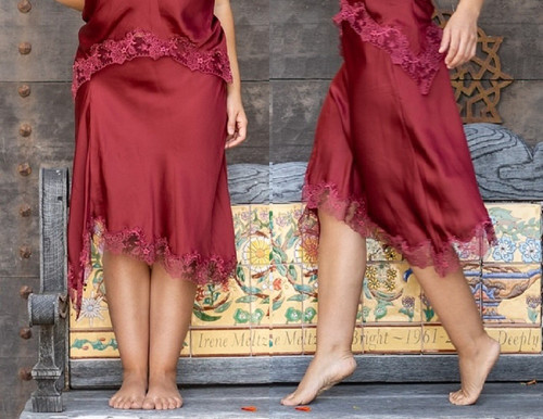 Gonna slip zara bordeaux - zara, sexy