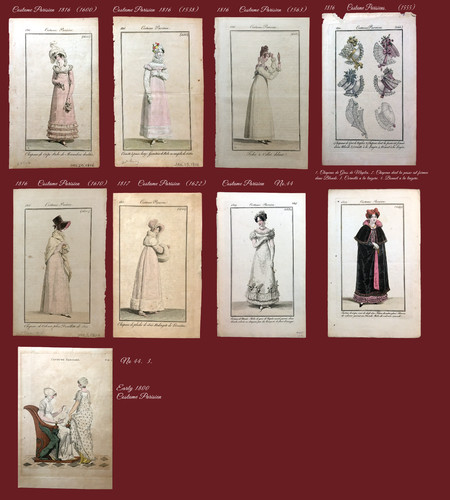Costume parigi nove stampe - costume,