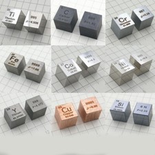 1cm Metal Element Cubes 10mm