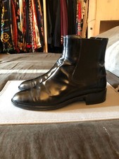 TOD'S LUSSO BOOTS CHELSEA BLACK PATENT ORIGINAL 8,5 US 38,5 EUR 5,5 UK