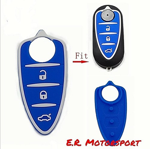 Cover dark blue silicone - blue, in