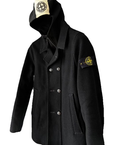 Stone island pea coat navy - stone,