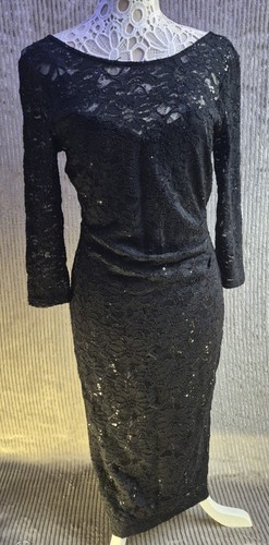 Planet black lace sequin - planet,