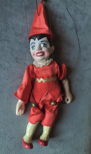 1950 marionetta giullare - 1950, gesso