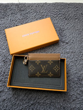 Porta carte louis vuitton, nuovo con scatola mai usato nero/marrone