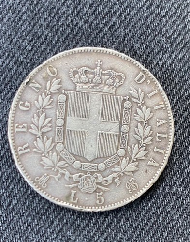 Moneta lire 1871 milano - lire,