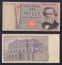 Banconota Italia 1000 lire