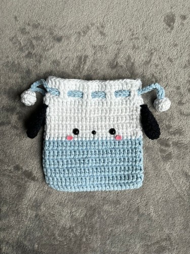 Sanrio pochacco crochet - crochet, bag