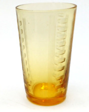 BICCHIERINO  DA COLLEZIONE VINTAGE '40/50 VETRO AMBRATO - INCISO