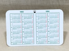 ROLEX CALENDAR 1993 1994