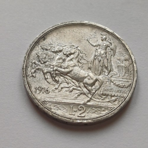 Regno italia lire quadriga - d, 2