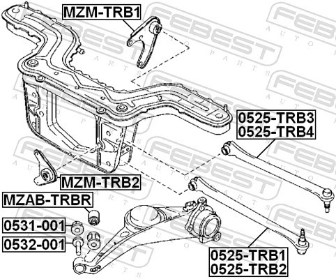 Adatto per febest - febest, 0525-trb3