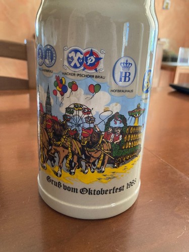 Boccale birra oktoberfest 1988 - birra,